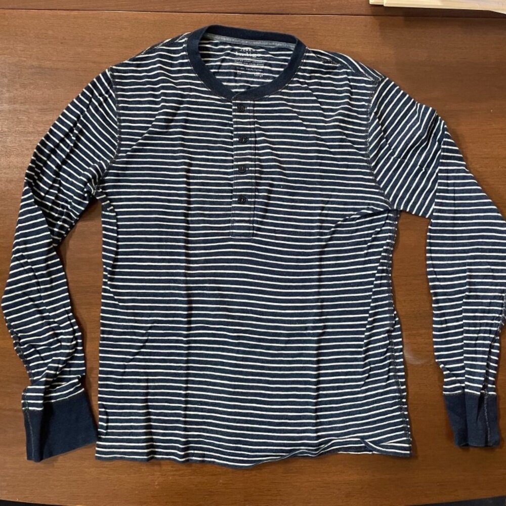 J Crew Striped Henley